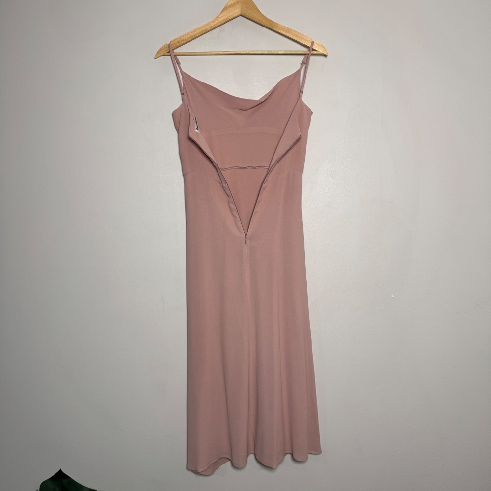 Reformation Blush Petal Pink Gala Midi Dress Sz 2 - Picture 11 of 15